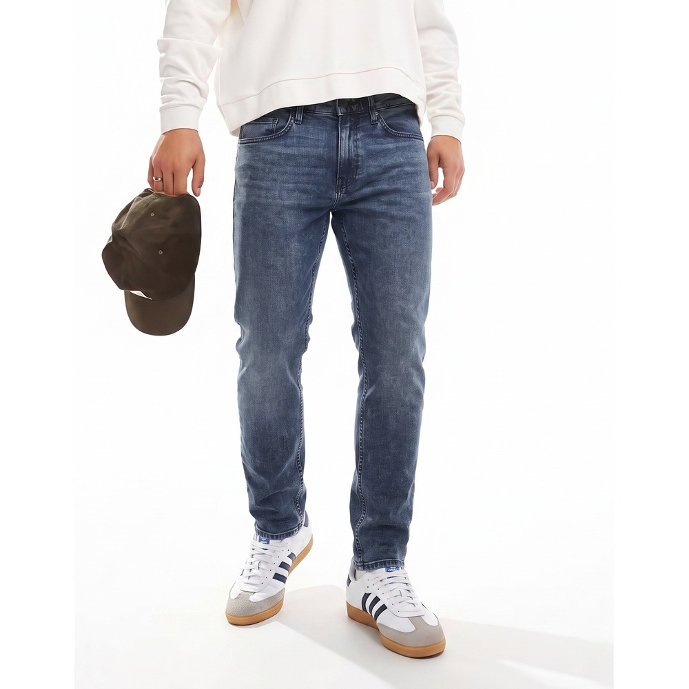Paige Lennox Slim Transcend Jeans Higgs Acid Wash Blue Mens 32 Casual Designer
